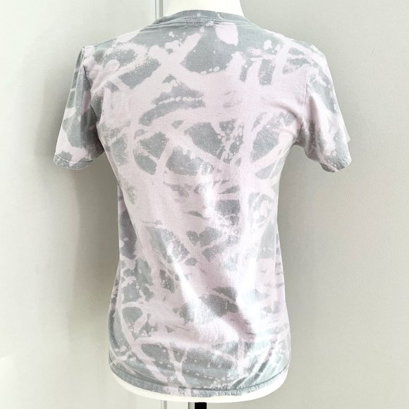 ✨Upcycled | NastyGal | Flip 'Em Off Relaxed Graphic T Shirt | Small | Blue/Grey - Picture 10 of 10